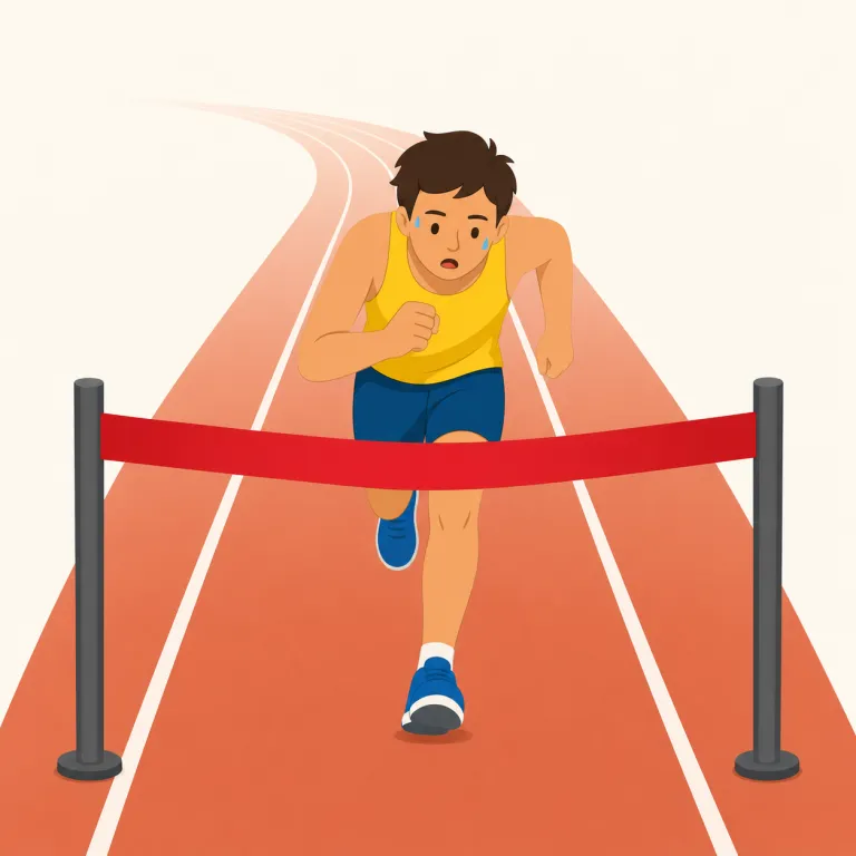 homestretch（ホームストレッチ・noun）の覚え方イラスト