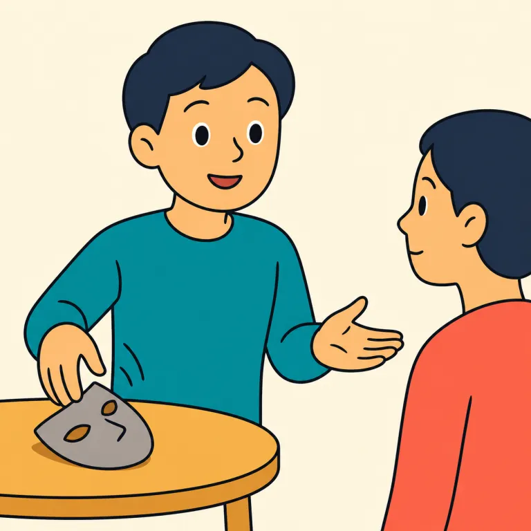 honest（率直な・adjective）の覚え方イラスト