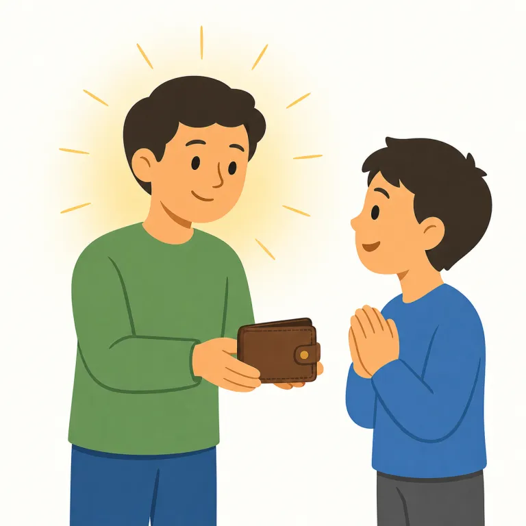 honorable（名誉ある・形容詞）の覚え方イラスト — このエントリの honorable は、人物や行為が「高潔な、立派な」という基本義ではなく、賞・職業・称号・言及などが名誉や評価と結びついていることを表す用法として覚えます