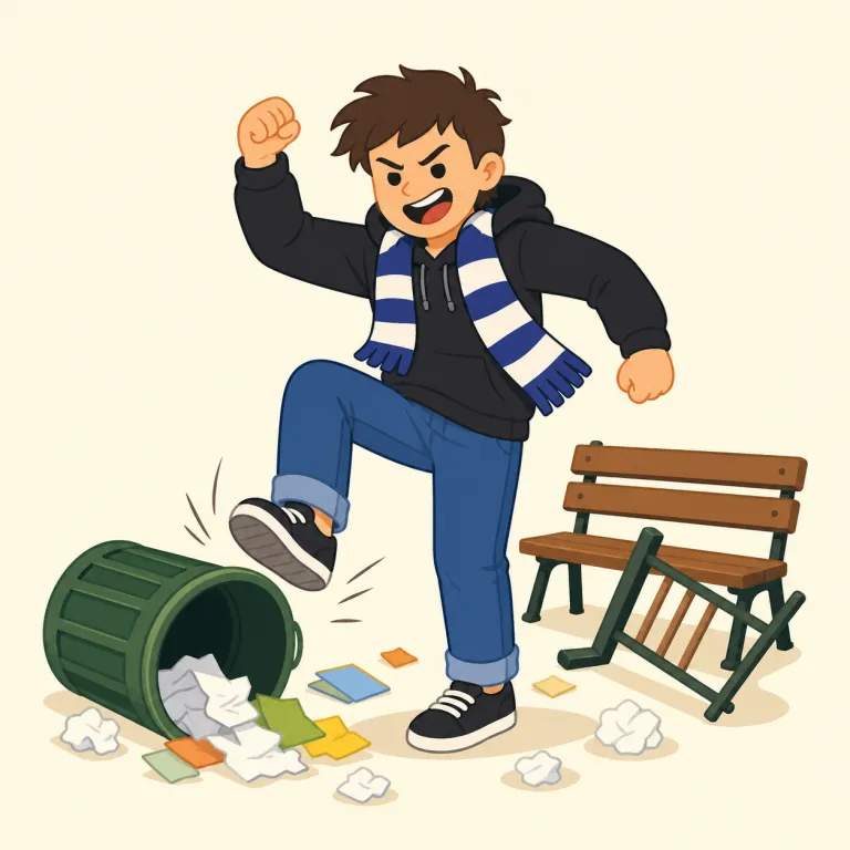 hooliganの覚え方イラスト