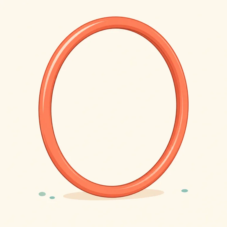 hoop（輪・名詞）の覚え方イラスト — hoopは中が空いた円形の「輪」