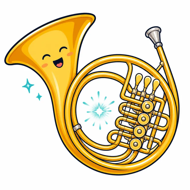 horn（ホルン・noun）の覚え方イラスト