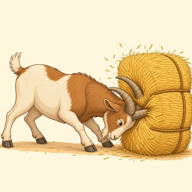 horning（角で突くこと・名詞）の覚え方イラスト — horn を知っていれば覚えやすい語です