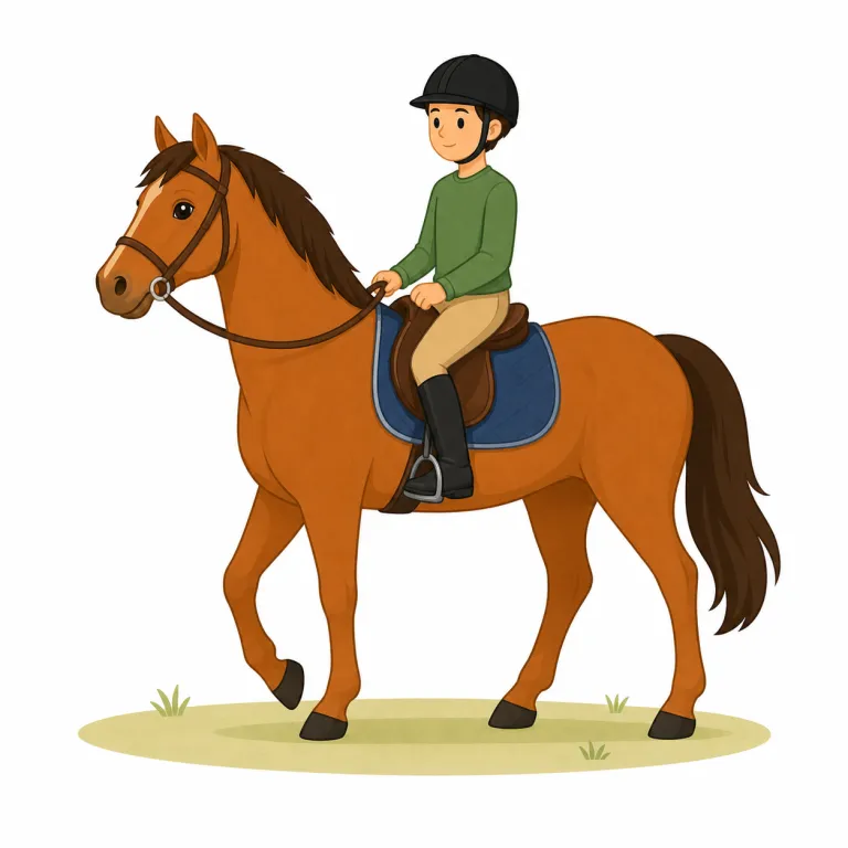 horseback（馬の背、乗馬・名詞）の覚え方イラスト — horseback は horse と back にそのまま分けると覚えやすい語です