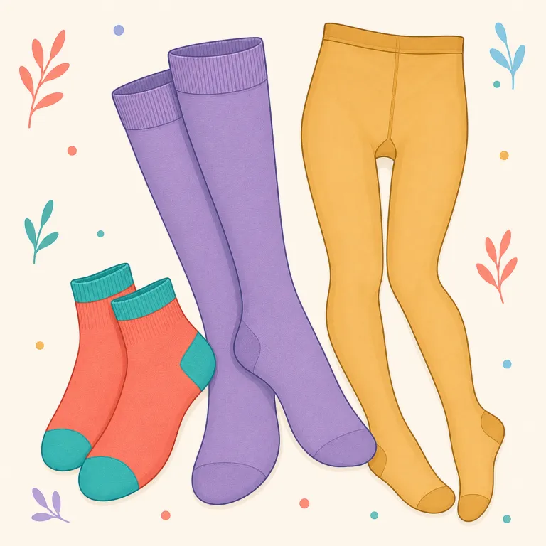 hosiery（靴下・名詞）の覚え方イラスト — まず中心にあるのは hose