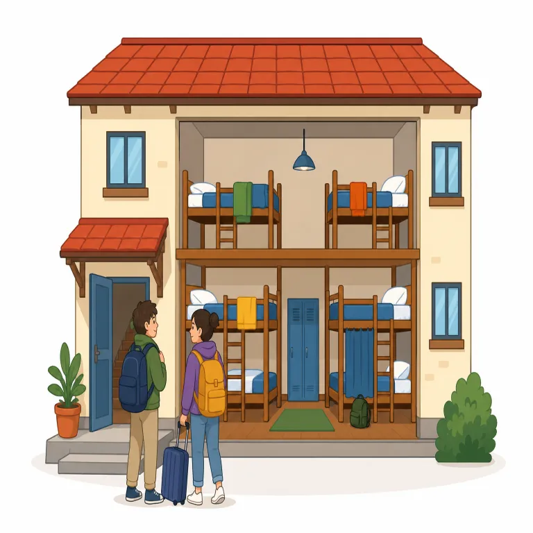 hostelの覚え方イラスト