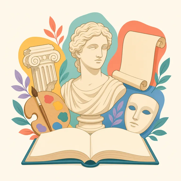 humanities（人文学・名詞）の覚え方イラスト — human「人間」と結び付け、人間が生み出した文化・思想・歴史を学ぶ分野と覚えるとよいでしょう