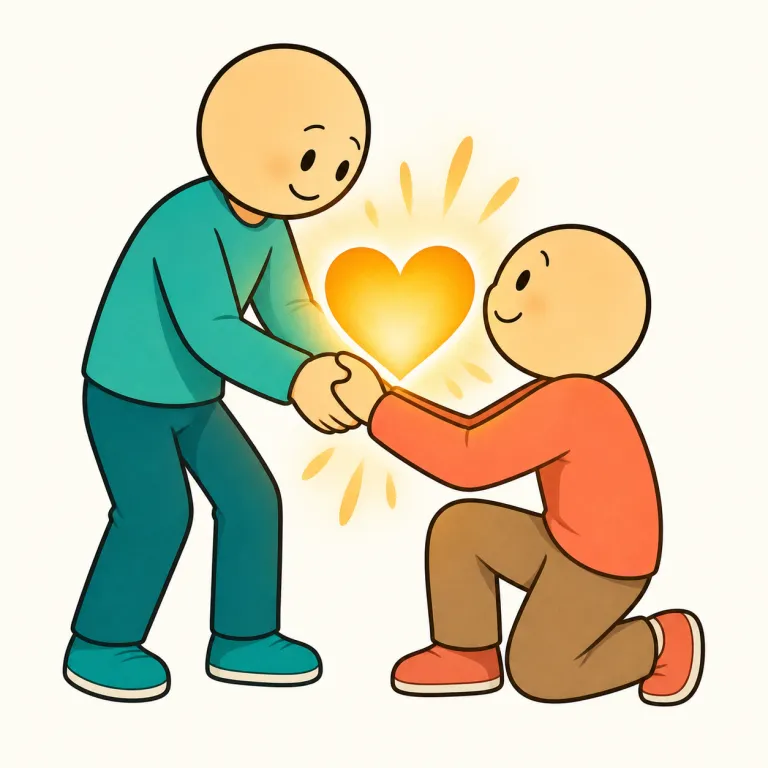 humanity（人間性、人情・noun）の覚え方イラスト