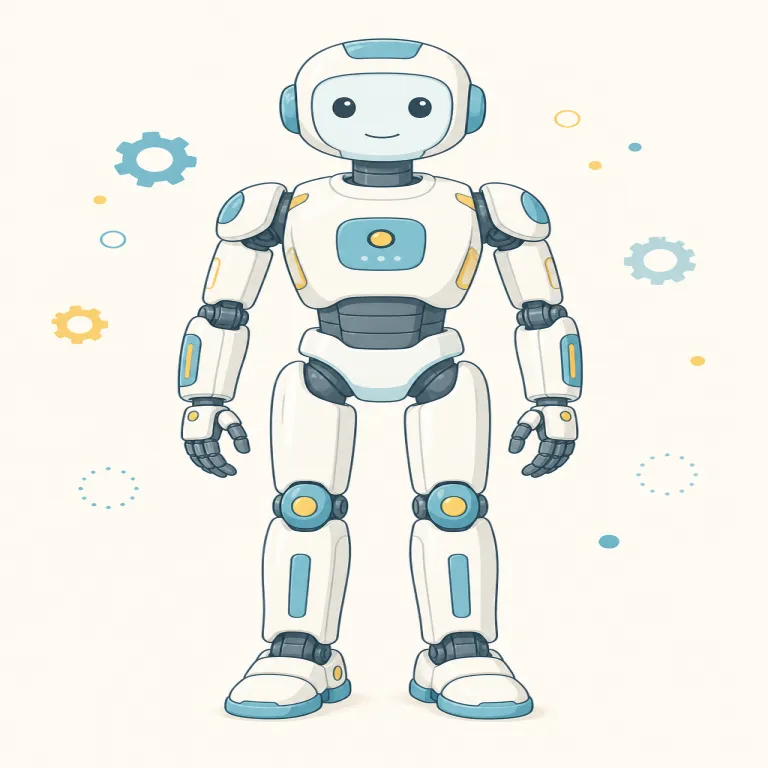 humanoid（人型ロボット・noun）の覚え方イラスト