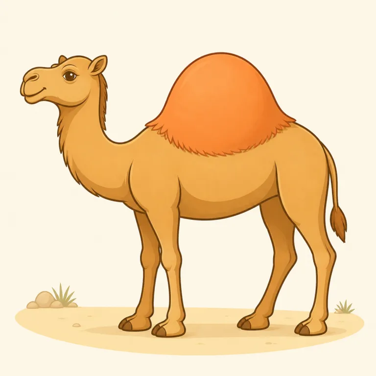 hump（こぶ・名詞）の覚え方イラスト — humpは、表面が丸く盛り上がった形を表す語