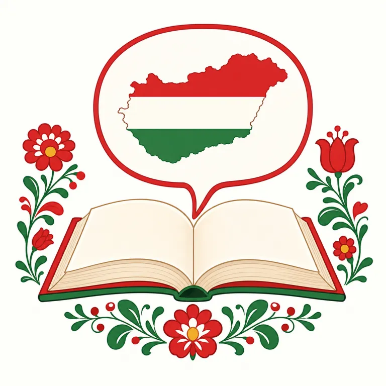 hungarian（ハンガリー語・noun）の覚え方イラスト