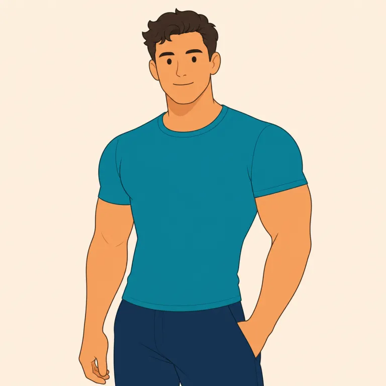 hunky（（男性が）たくましく魅力的な・形容詞）の覚え方イラスト — hunky は hunk（がっしりした男）を知っていると覚えやすい