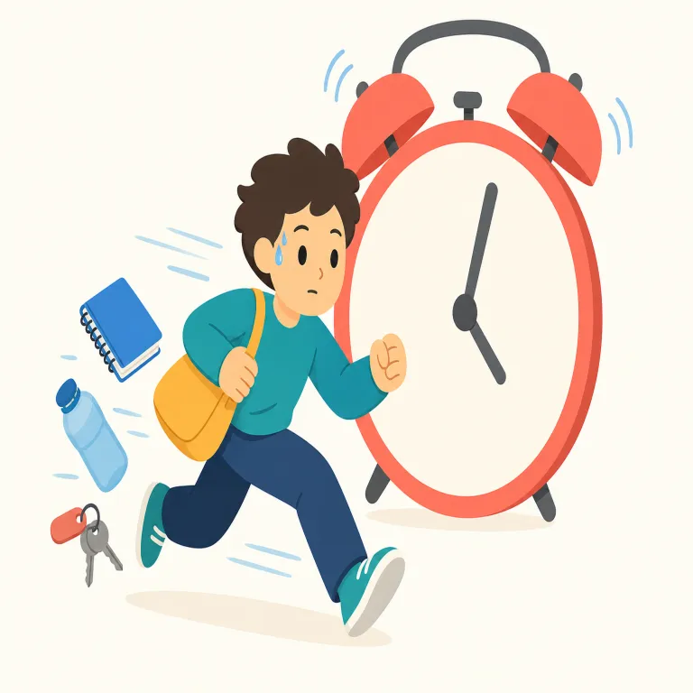 hurry（急ぎ・noun）の覚え方イラスト