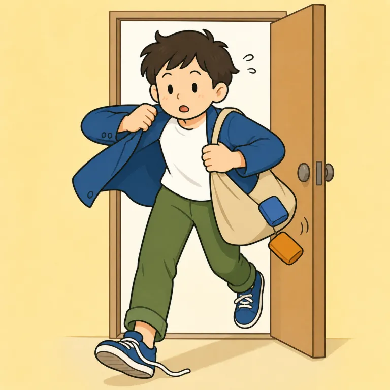 hurry（急ぎ・noun）の覚え方イラスト