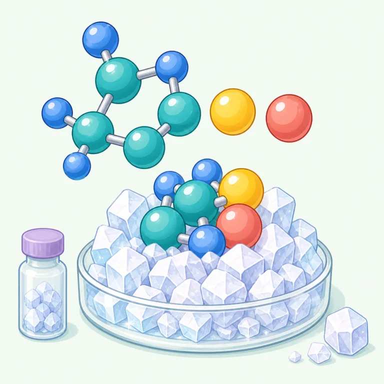 hydrochloride（塩酸塩・名詞）の覚え方イラスト — hydrochloride は単独で丸暗記するより、薬品名の後ろにつく定番表現として覚えると定着しやすい