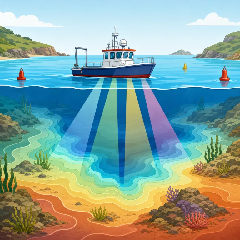 hydrographic（水路学の・形容詞）の覚え方イラスト — hydro- は hydration, hydroelectric などで見慣れた「水」、-graphic は geography / graphic と同じく「図にする…