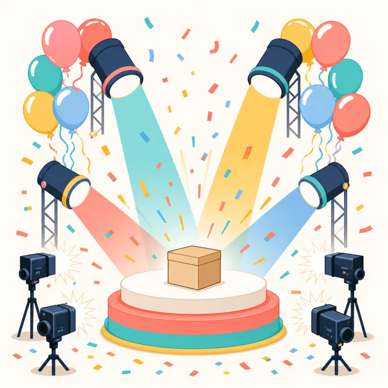 hype（過剰宣伝・名詞）の覚え方イラスト — hype は「注目を意図的に盛り上げ、実物以上によく見せる宣伝」です