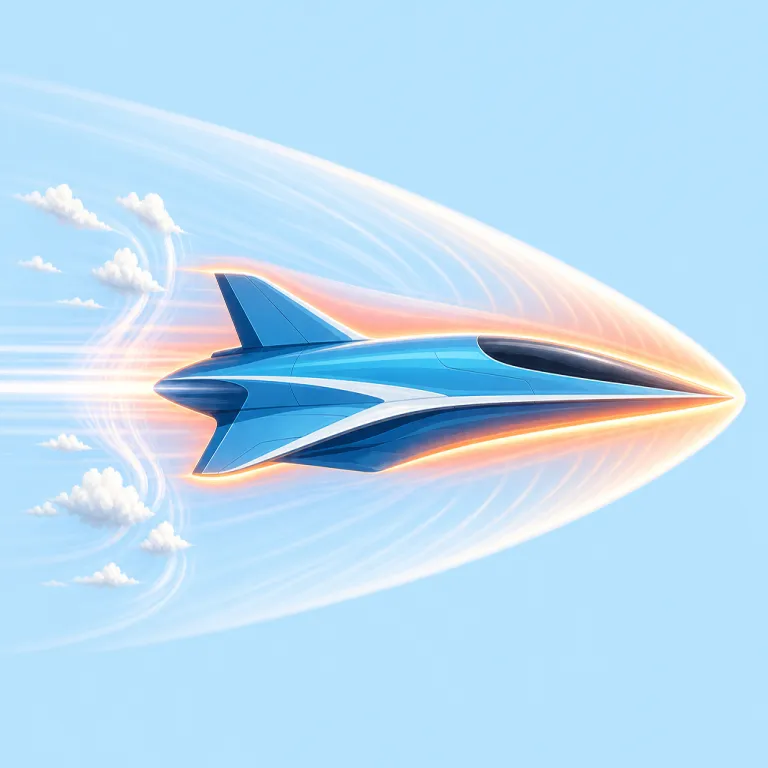 hypersonic（極超音速・形容詞）の覚え方イラスト — まず sonic=「音の」に慣れておくと、supersonic は「音速を超える」、hypersonic はそのさらに上、と段階で整理できます
