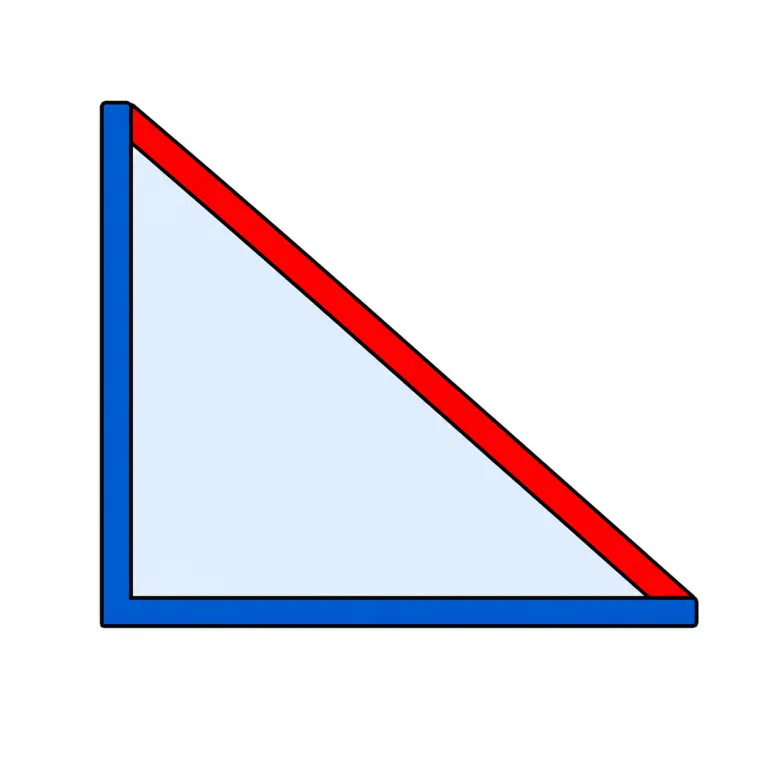 hypotenuse（斜辺・noun）の覚え方イラスト