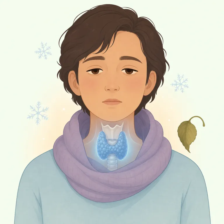 hypothyroidism（甲状腺機能低下症・名詞）の覚え方イラスト — 覚える軸は hypo- と hyper- の対比です