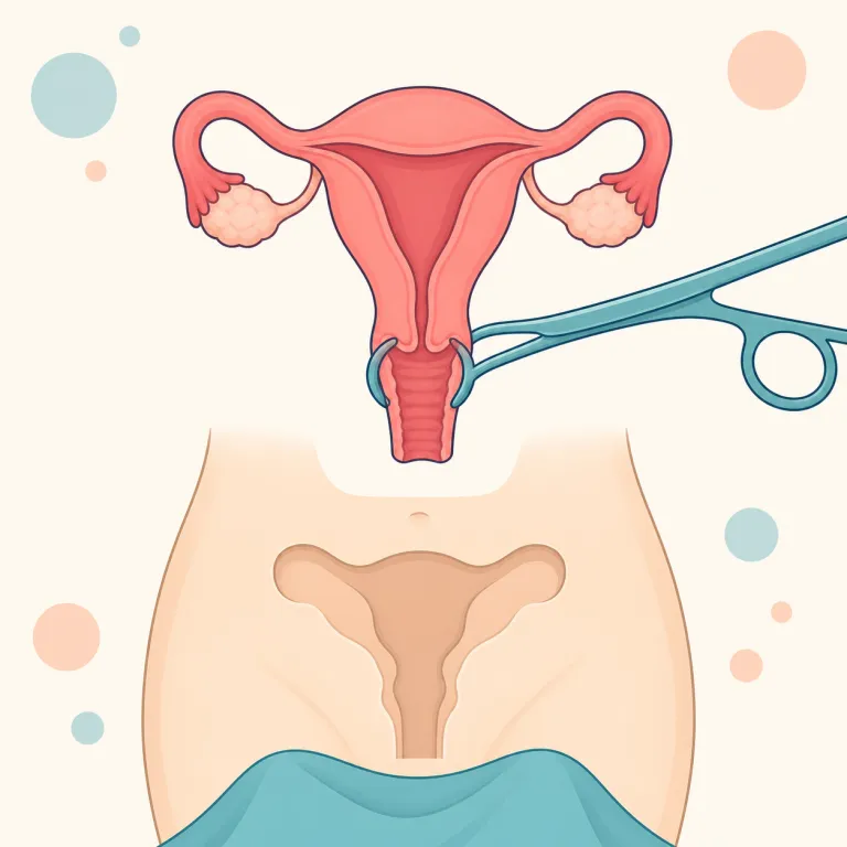 hysterectomy（子宮摘出術・名詞）の覚え方イラスト — まず語尾の -ectomy を強いフックにします