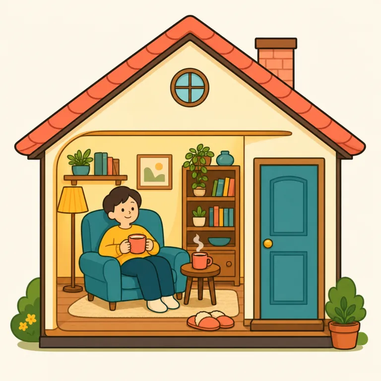 i'm home（家にいる・other）の覚え方イラスト