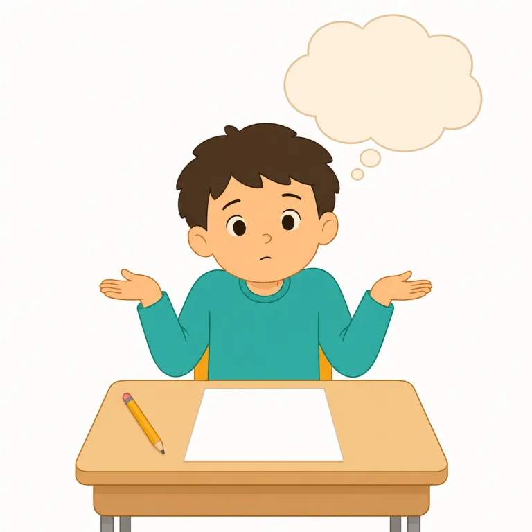i don't know the answer（答えが分かりません）の覚え方イラスト — まず核は know と answer