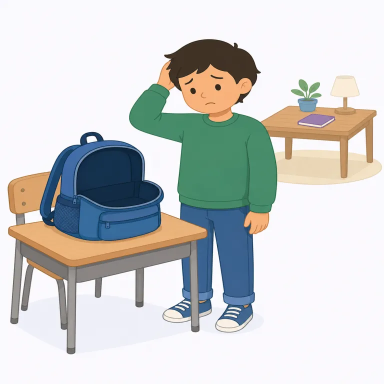 i forgot my homework（宿題を忘れました）の覚え方イラスト — まず塊で覚えるなら I forgot my ..