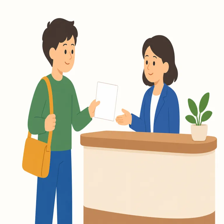 i have an appointment（予約があります）の覚え方イラスト — appointment は「人と会う予定・医者や美容院などの予約」に強い語