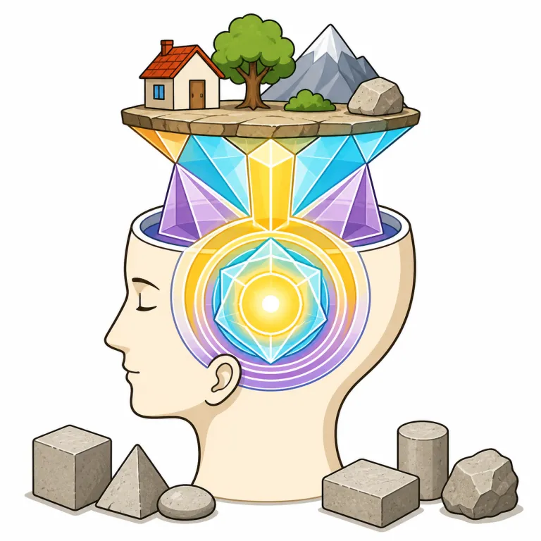 idealism（観念論・noun）の覚え方イラスト