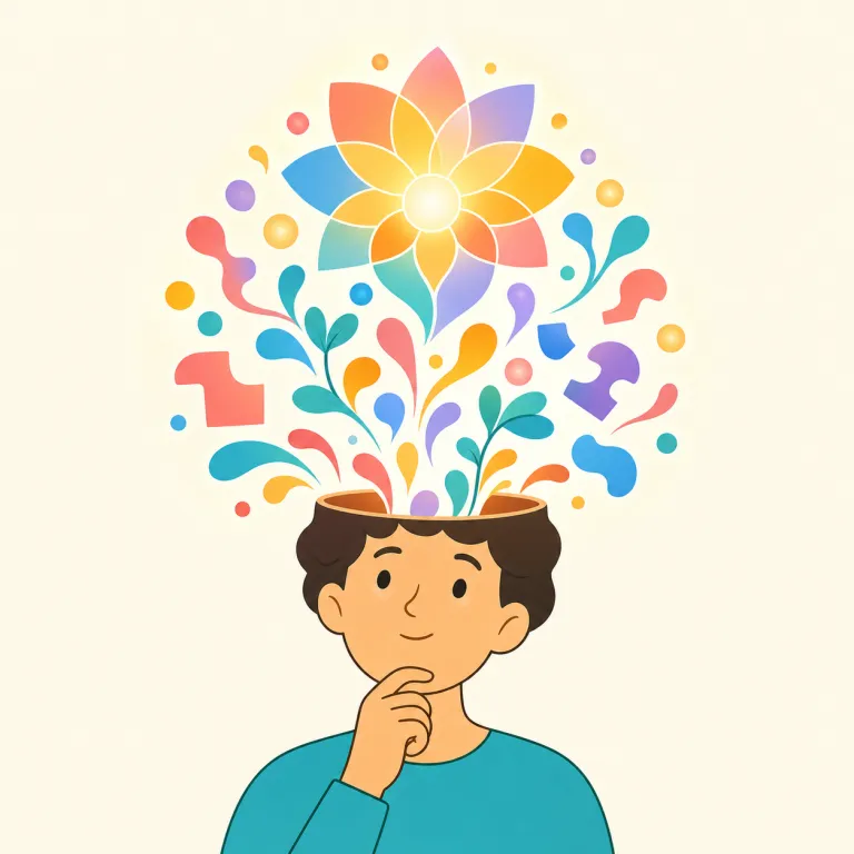 ideation（発想、着想・名詞）の覚え方イラスト — まず core は idea