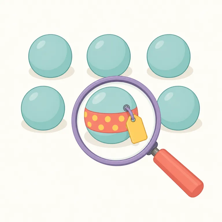 identifier（識別するもの・名詞）の覚え方イラスト — identifier は identify「識別する、正体を特定する」に -er が付いた語です