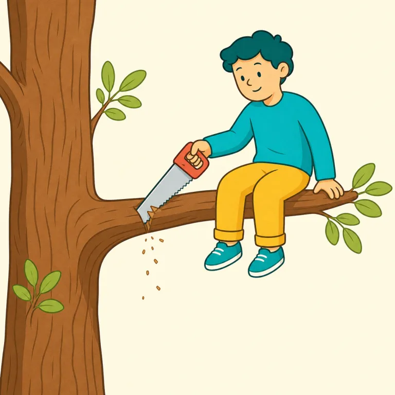 idiocy（愚かさ・名詞）の覚え方イラスト — idiot を知っていれば覚えやすく、idiocy はその名詞版で「idiot である状態・愚行そのもの」