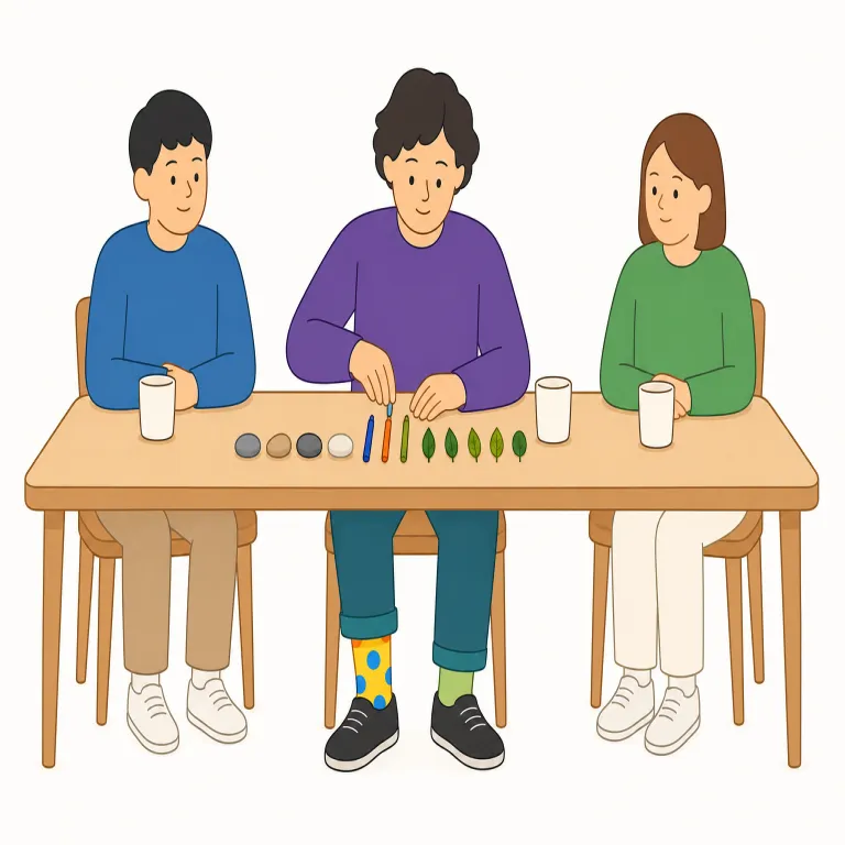 idiosyncrasy（（その人特有の）癖、独特な習慣・名詞）の覚え方イラスト — idiosyncrasy は、habit よりも「その人らしさ」が強く、quirk のやや改まった語だと置くと覚えやすい
