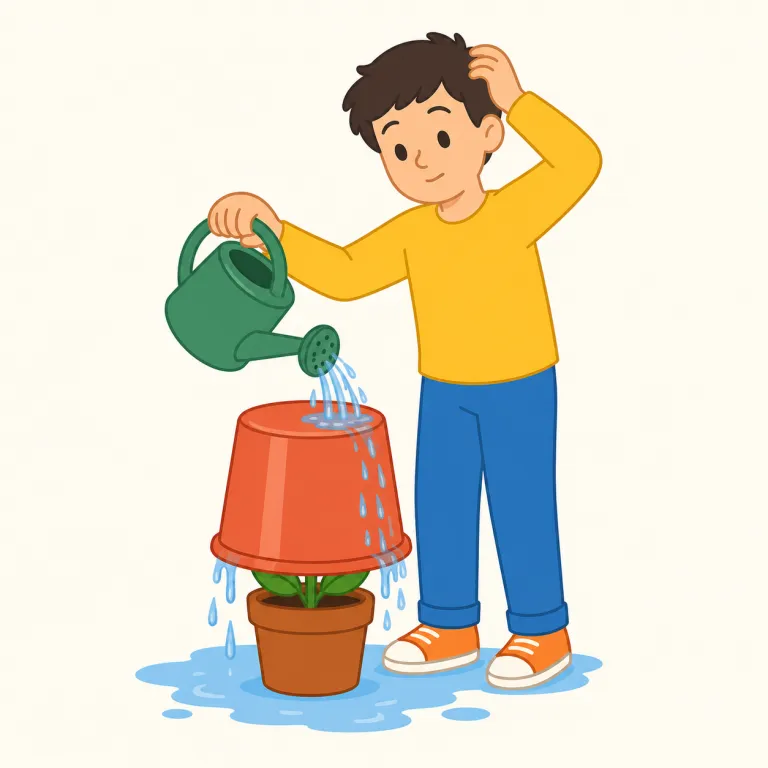idiotically（愚かに・副詞）の覚え方イラスト — この「愚かに」は、idiotically の「ばかげて」という程度の強調とは別に、人の判断・行動・返答が思慮を欠いている様子を表す用法として覚えます