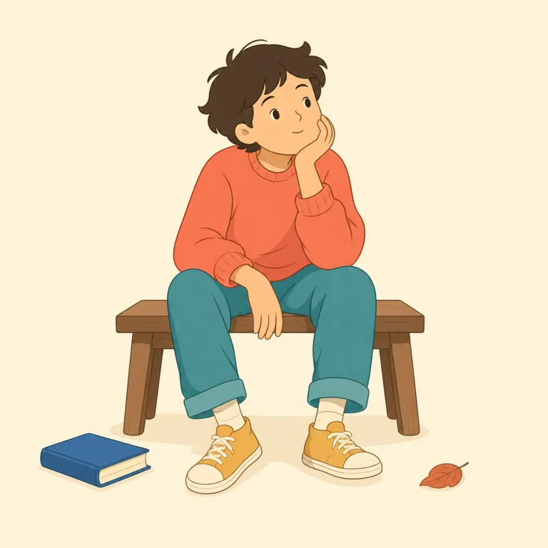 idly（ぼんやりと・副詞）の覚え方イラスト — idlyはidle（何もしない、活動していない）に副詞の-lyが付いた形