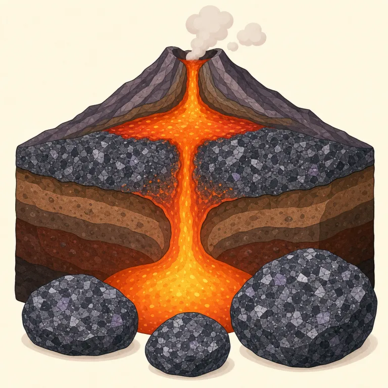 igneous（火成の、火成岩の・形容詞）の覚え方イラスト — ignite（火をつける）や ignition（点火）を知っていれば、ign- を見た瞬間に「火」を思い出すようにすると定着しやすい
