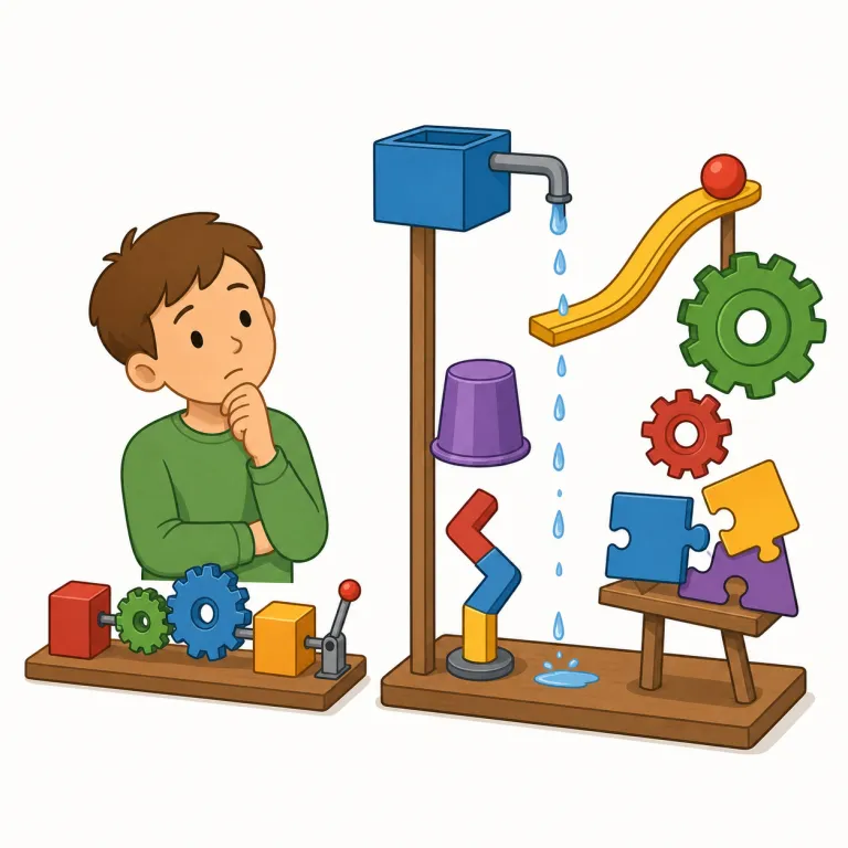 illogical（非論理的な・形容詞）の覚え方イラスト — logical を知っていれば、先頭の il- が「〜でない」を足して illogical = logical でない、と捉えるのが最短です