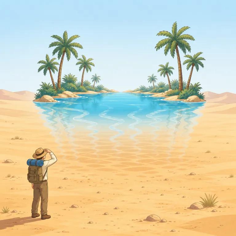 illusory（錯覚の・形容詞）の覚え方イラスト — illusion（幻想・錯覚）を知っていれば、その形容詞形が illusory
