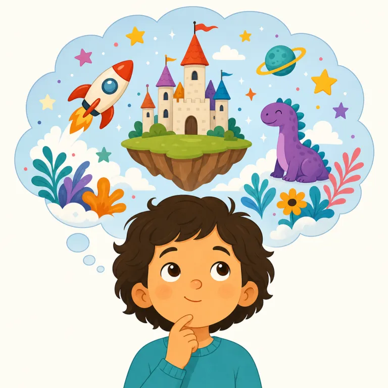 imagination（想像力・名詞）の覚え方イラスト — imagination は imagine と image をセットで覚えると定着しやすい語です