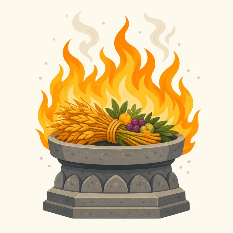 immolation（生贄として焼くこと、焼身・名詞）の覚え方イラスト — immolation は self-immolation（焼身）, ritual immolation（儀式的な供犠）という定番の形で覚えると定着しやすい