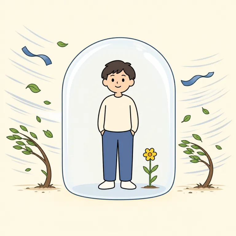 immune（影響されない・adjective）の覚え方イラスト
