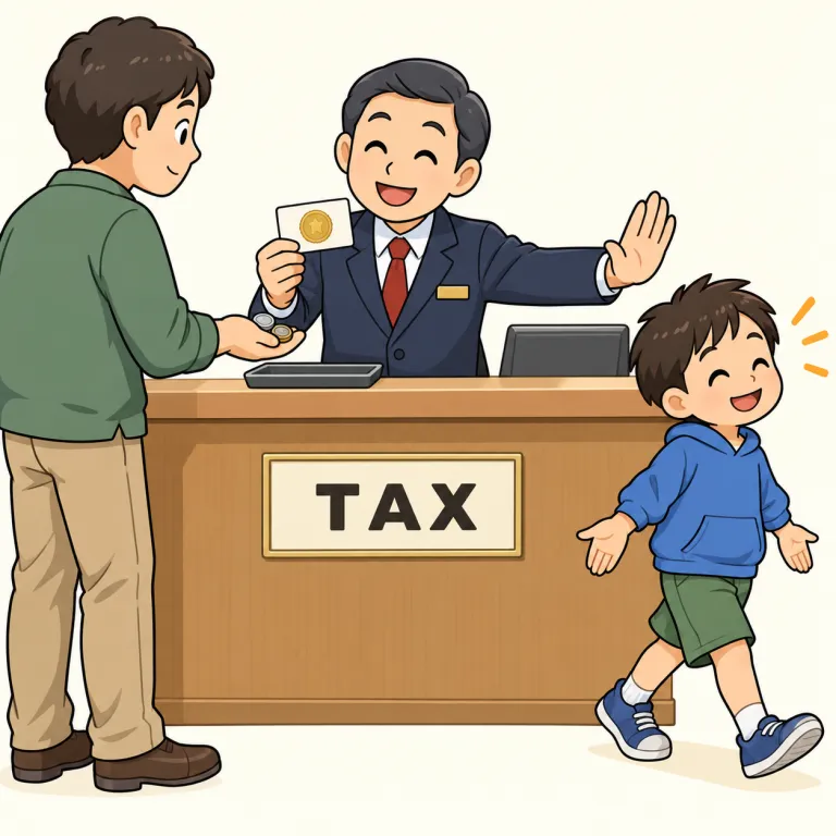immune（免除された・adjective）の覚え方イラスト