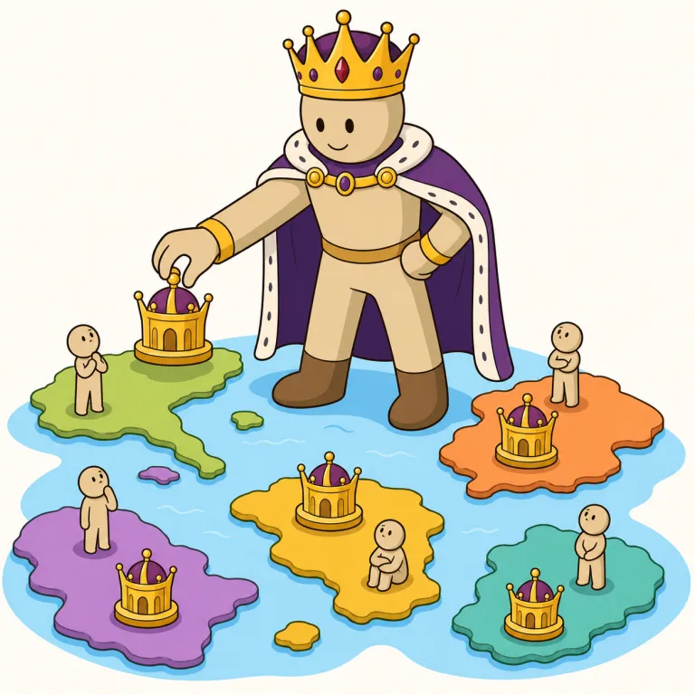 imperialist（帝国主義の・adjective）の覚え方イラスト