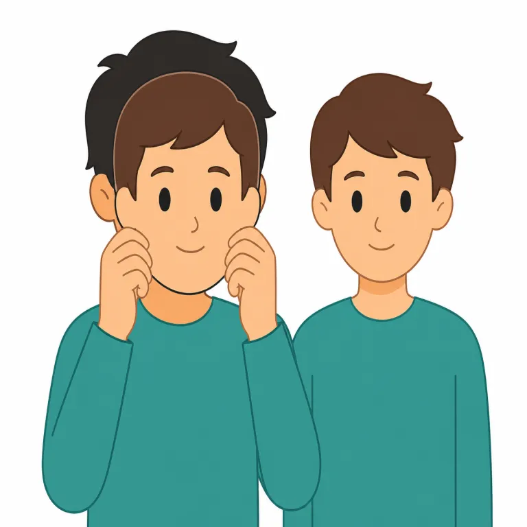 impersonate（なりすます・動詞）の覚え方イラスト — `person` がそのまま見えるので、「別の person として振る舞う」と結びつけると覚えやすいです