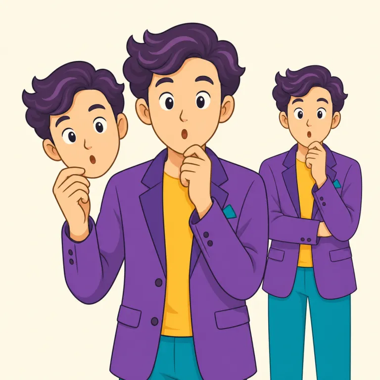 impersonator（ものまね師、なりすまし犯・名詞）の覚え方イラスト — 核は person