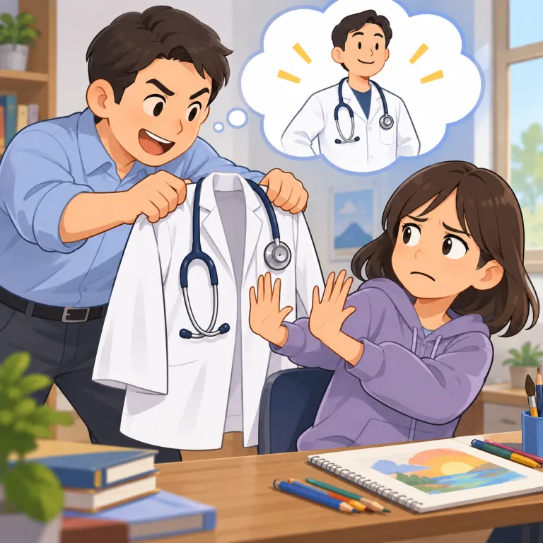 impose（押し付ける・verb）の覚え方イラスト