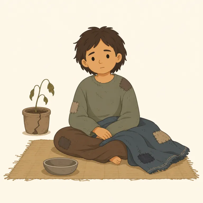 impoverishedの覚え方イラスト
