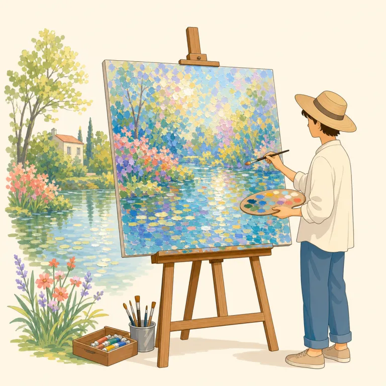 impressionism（印象派・名詞）の覚え方イラスト — impression + -ism で捉えると覚えやすいです