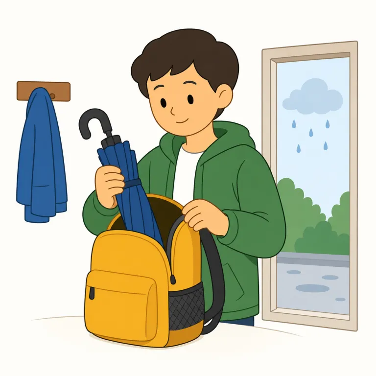 in case（万一に備えて、〜するといけないから・接続詞）の覚え方イラスト — case を「ケース」ではなく「事態・場合」として押さえると、in case は「その事態の中に入るようなことがあれば」に近く、そこから「万一に備えて」と…